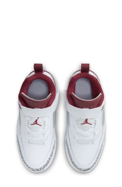 Nike Kids' Spizike Low Sneaker In White/red/grey
