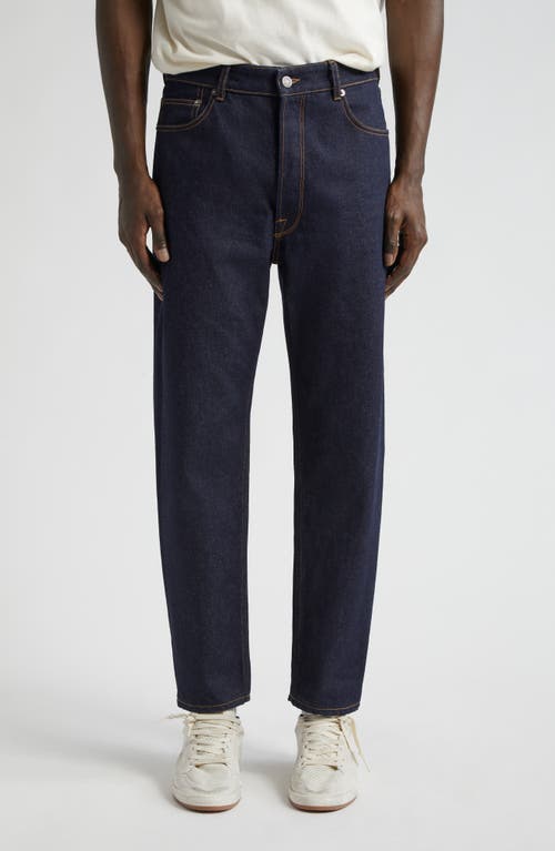 Shop Golden Goose Journey Happy Tapered Leg Jeans In Dark Blue