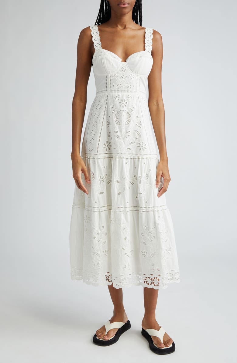 FARM Rio Richillieu Broderie Anglaise Sundress | Nordstrom