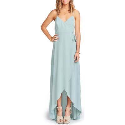 Show Me Your Mumu Mariah Wrap Maxi Dress, Blue