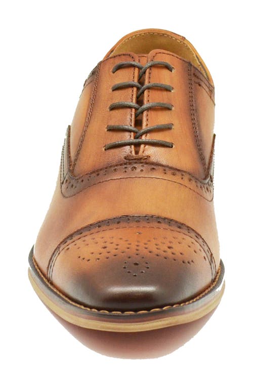 La Milano Lorenzo Cap Toe Oxford In Cognac