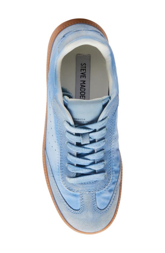 Shop Steve Madden Duo Sneaker In Blue Distressed