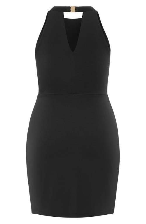 Shop City Chic Roxie Ruched Sleeveless Dress In Black