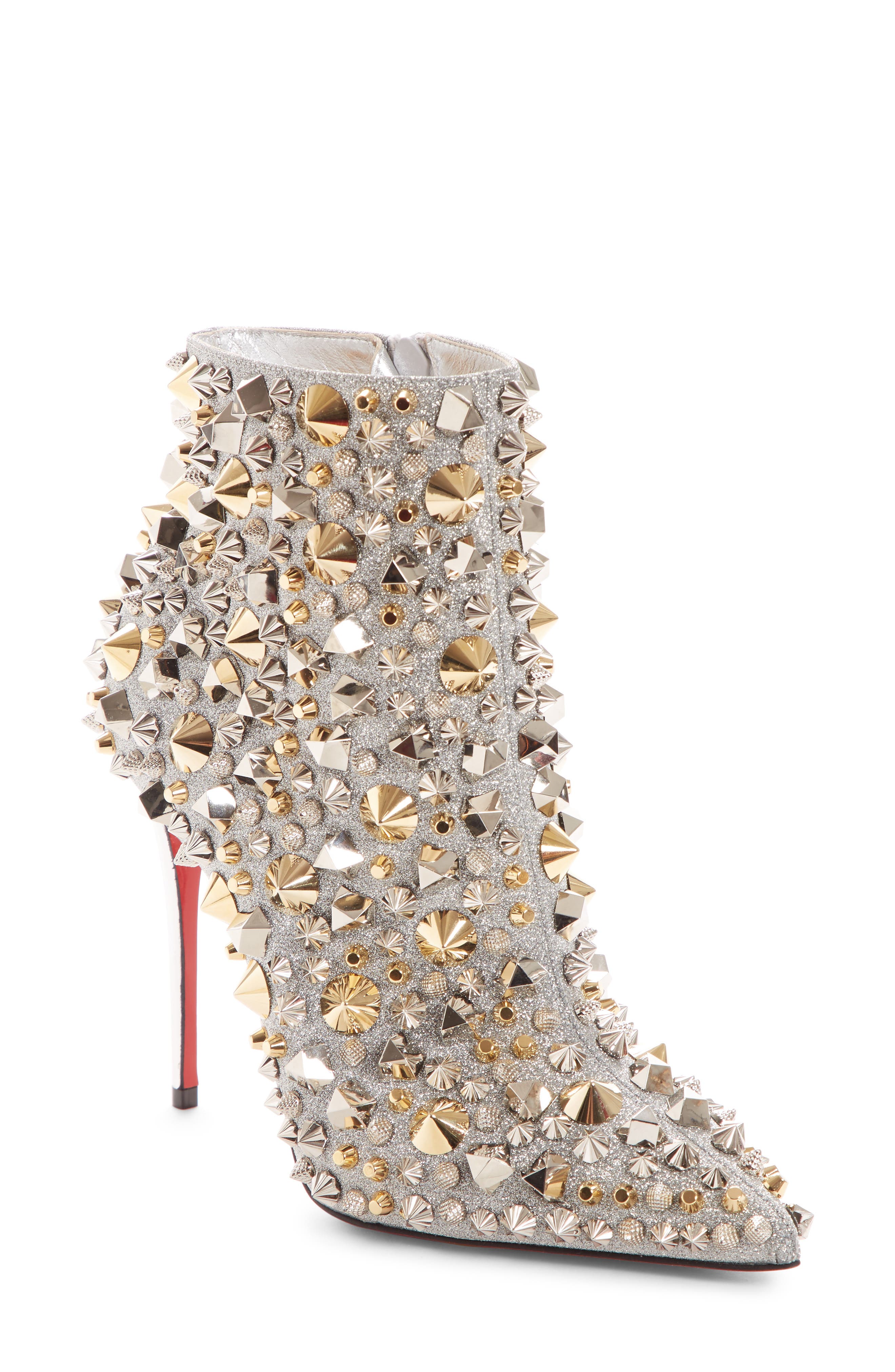 so kate studded glitter bootie