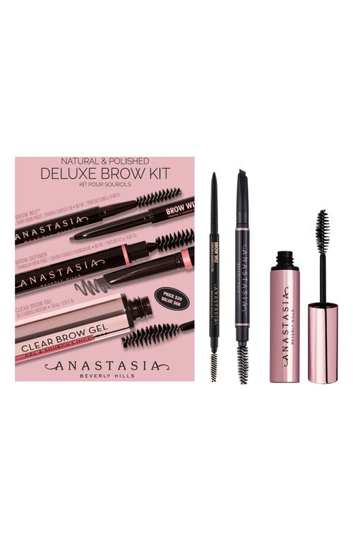 Anastasia Beverly Hills Deluxe Brow Kit $68 Value in Dark Brown
