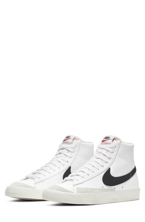 Nike Blazer Mid '77 Vintage Sneaker in White/Black
