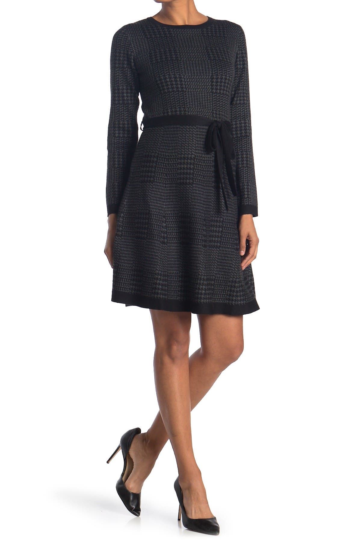 fit and flare sweater dress