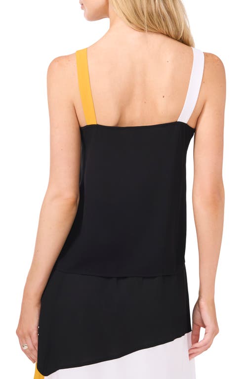 Shop Halogenr Halogen(r) Colorblock Georgette Tank In Rich Black