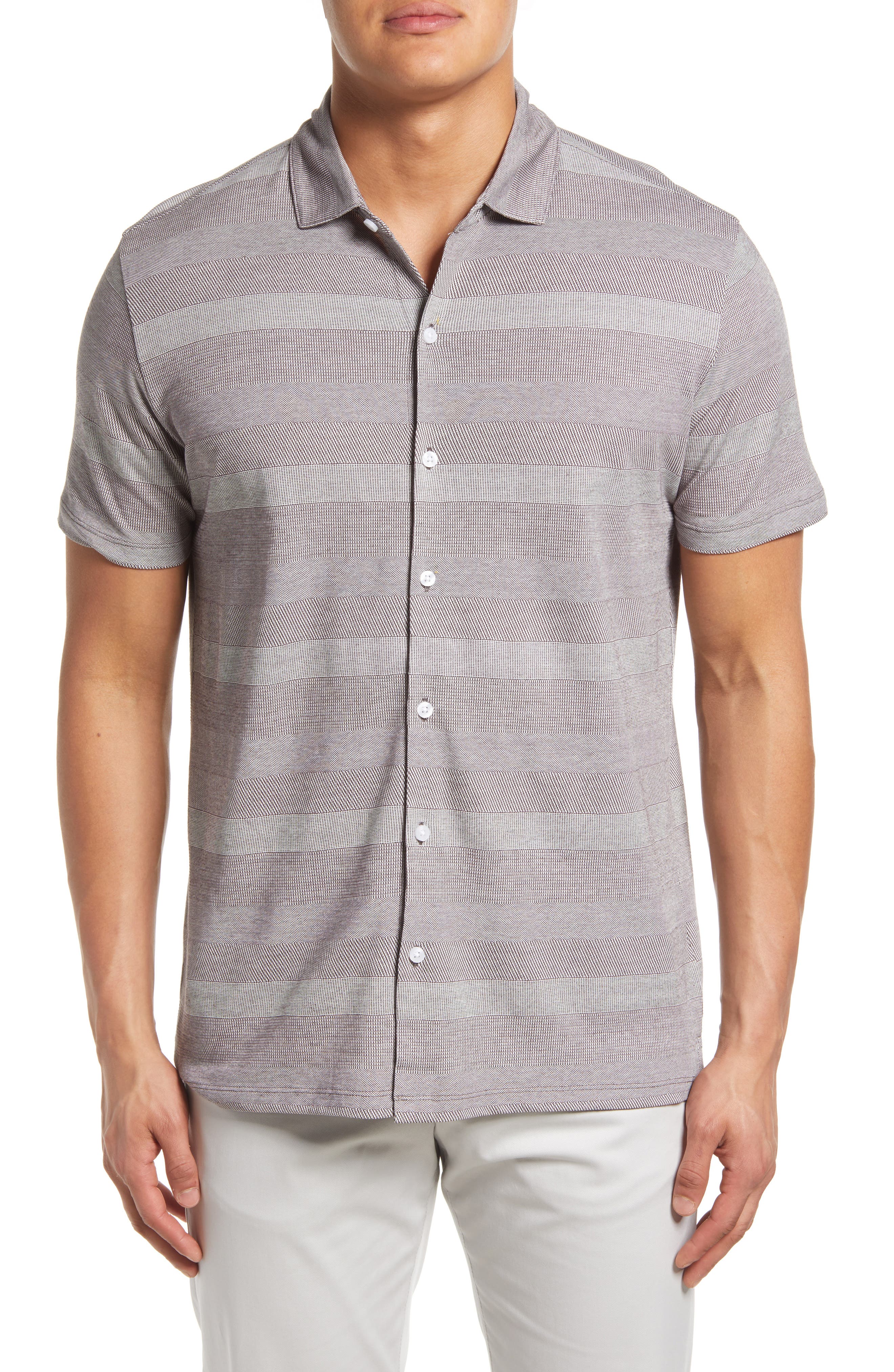 Size Adult 12 on Sale English Hunt Shirt CAMBRAL Short Sleeve Olive Stripe 