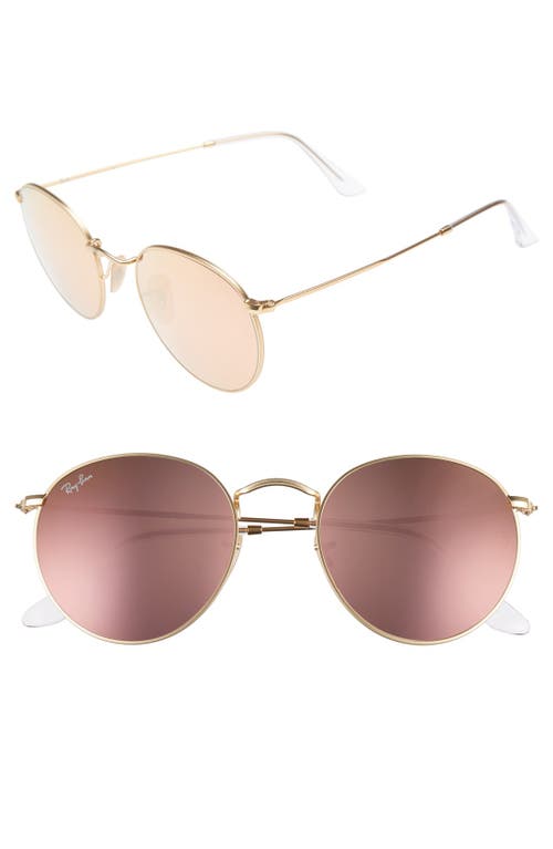 Shop Ray Ban Ray-ban Icons 53mm Retro Sunglasses In Brown/pink