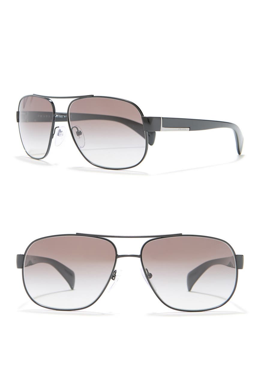 prada round aviator sunglasses