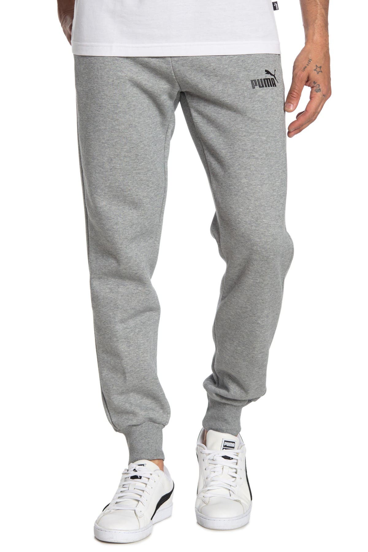 puma essential fleece pants