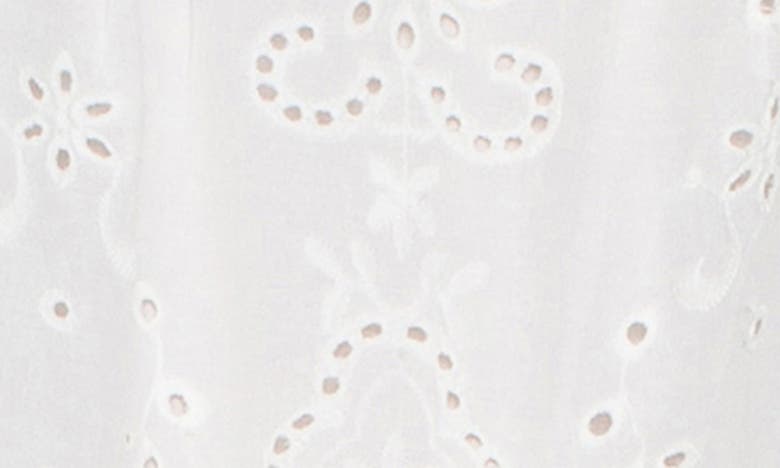 Shop Liverpool Los Angeles Embroidered Eyelet Sleeveless Top In White