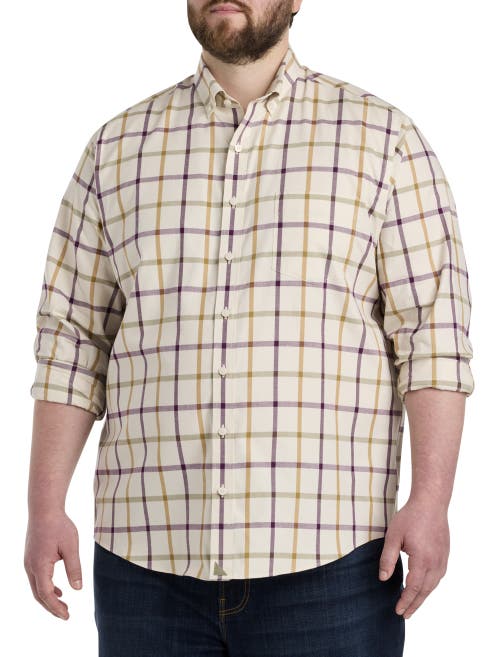 Untuckit Fit By Dxl Untuckit Olson Plaid Sport Shirt In Cream