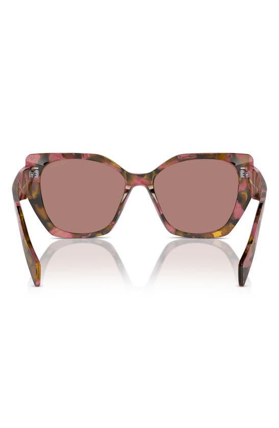 Shop Prada 50mm Small Rectangular Sunglasses In Lite Brown