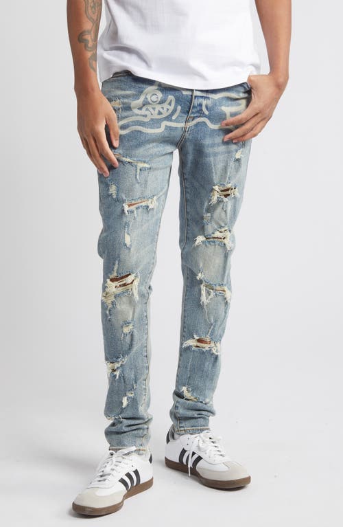 ICECREAM Running Dog Chocolate Fit Distressed Skinny Jeans Sorbet at Nordstrom,