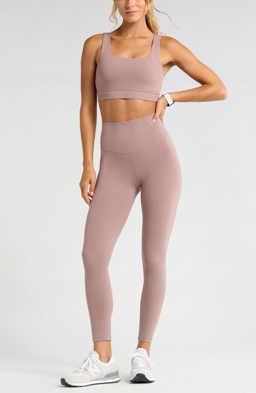 Shop Zella Studio Luxe High Waist 7/8 Leggings In Purple Moon