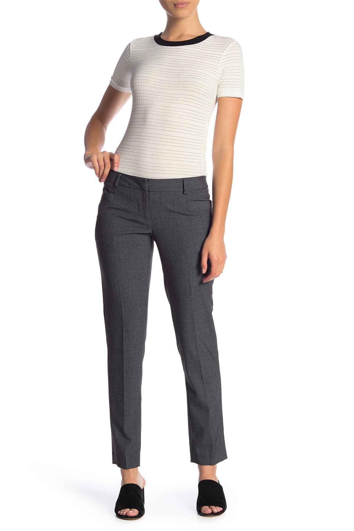narrow leg trousers