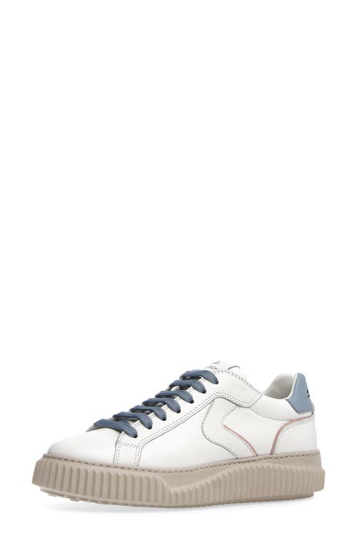 Voile Blanche Lipari Sneaker In White Pale Blue