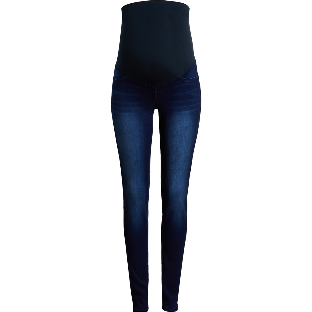 1822 Denim Bellyband Butter Skinny Maternity Jeans In Marco