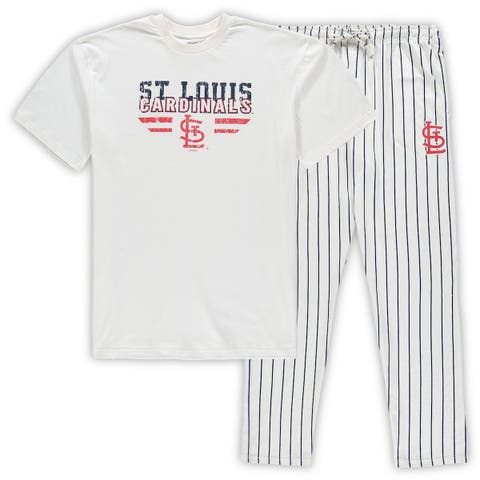 St. Louis Cardinals Concepts Sport Big & Tall Lodge T-Shirt & Pants Sleep  Set - Red/