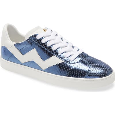Stuart Weitzman Daryl Low Top Sneaker- Blue