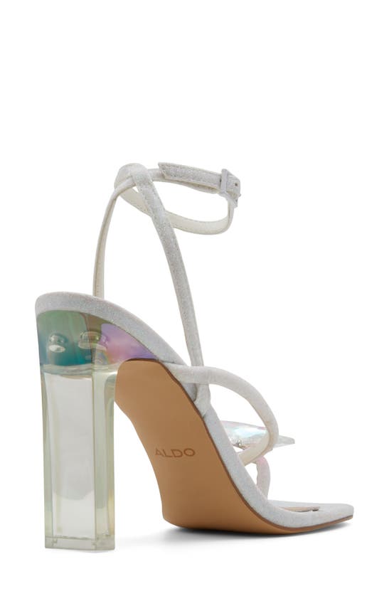 Shop Aldo Pepela Ankle Strap Sandal In White