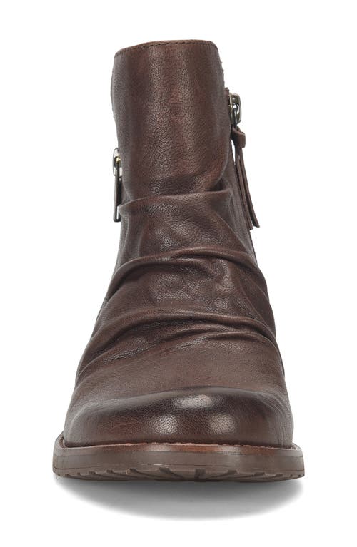 Shop Söfft Beckie Ii Ruched Bootie In Cocoa Brown