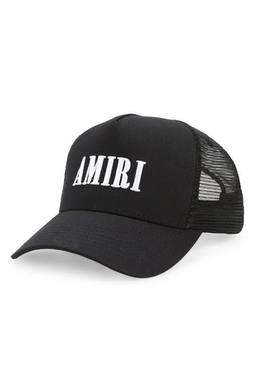 Amiri Core Logo Trucker Hat In Black