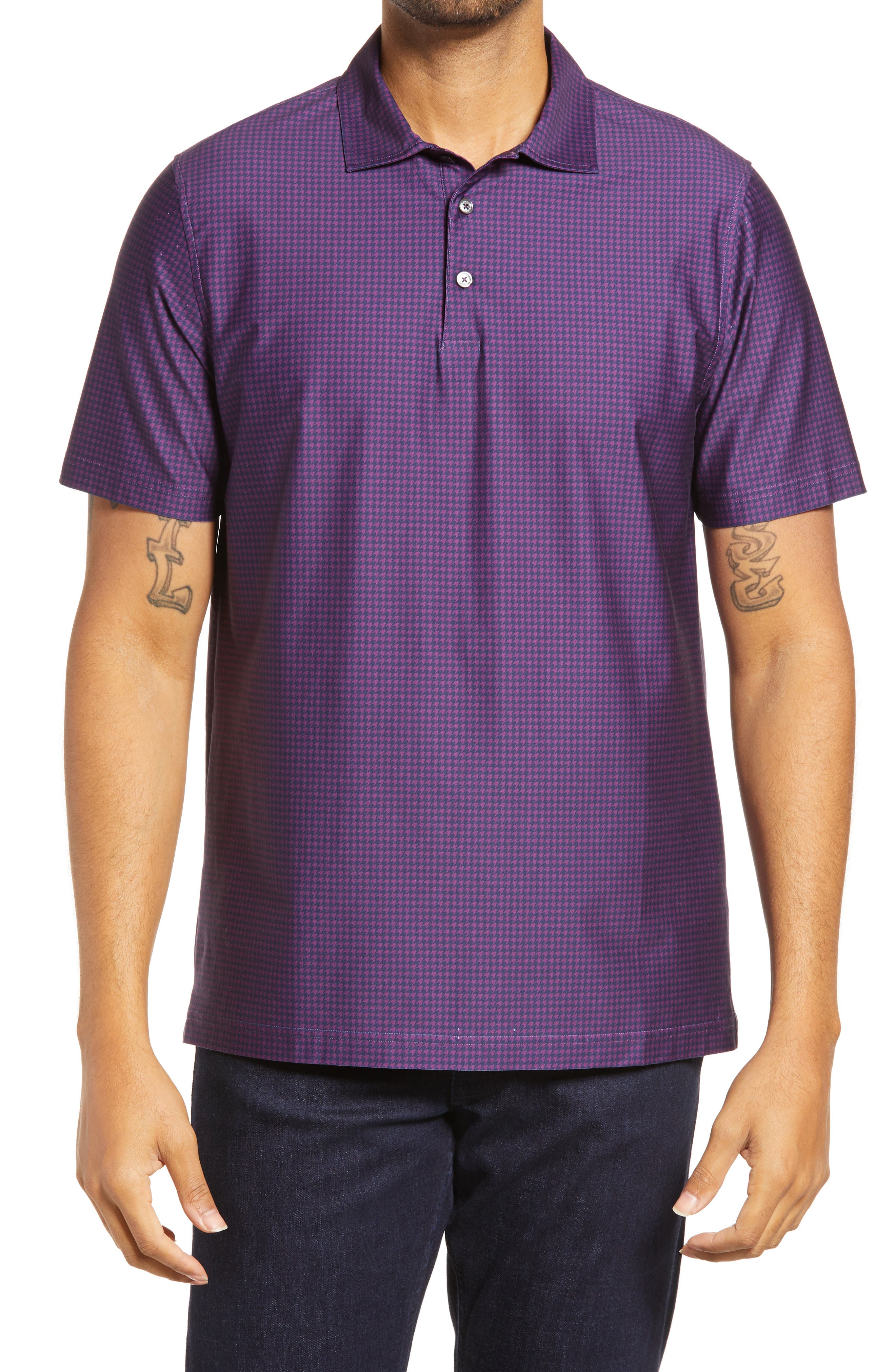 dark purple polo shirts