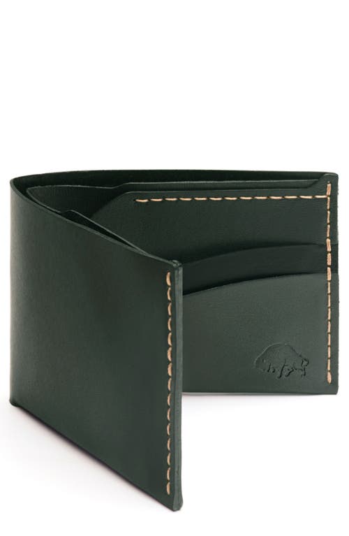 Ezra Arthur No. 6 Leather Wallet in Green