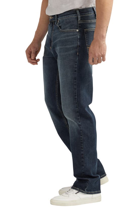 Shop Silver Jeans Co. Grayson Straight Leg Jeans In Indigo