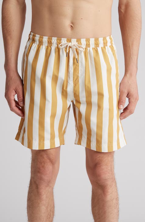 Yellow Men's swim shorts, MANLY BASTOU