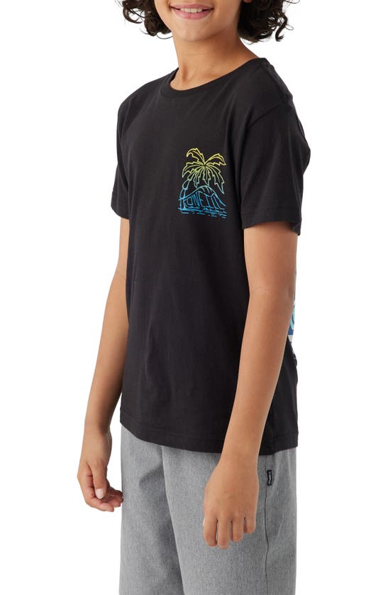 Shop O'neill Kids' Rippable Graphic T-shirt In Black