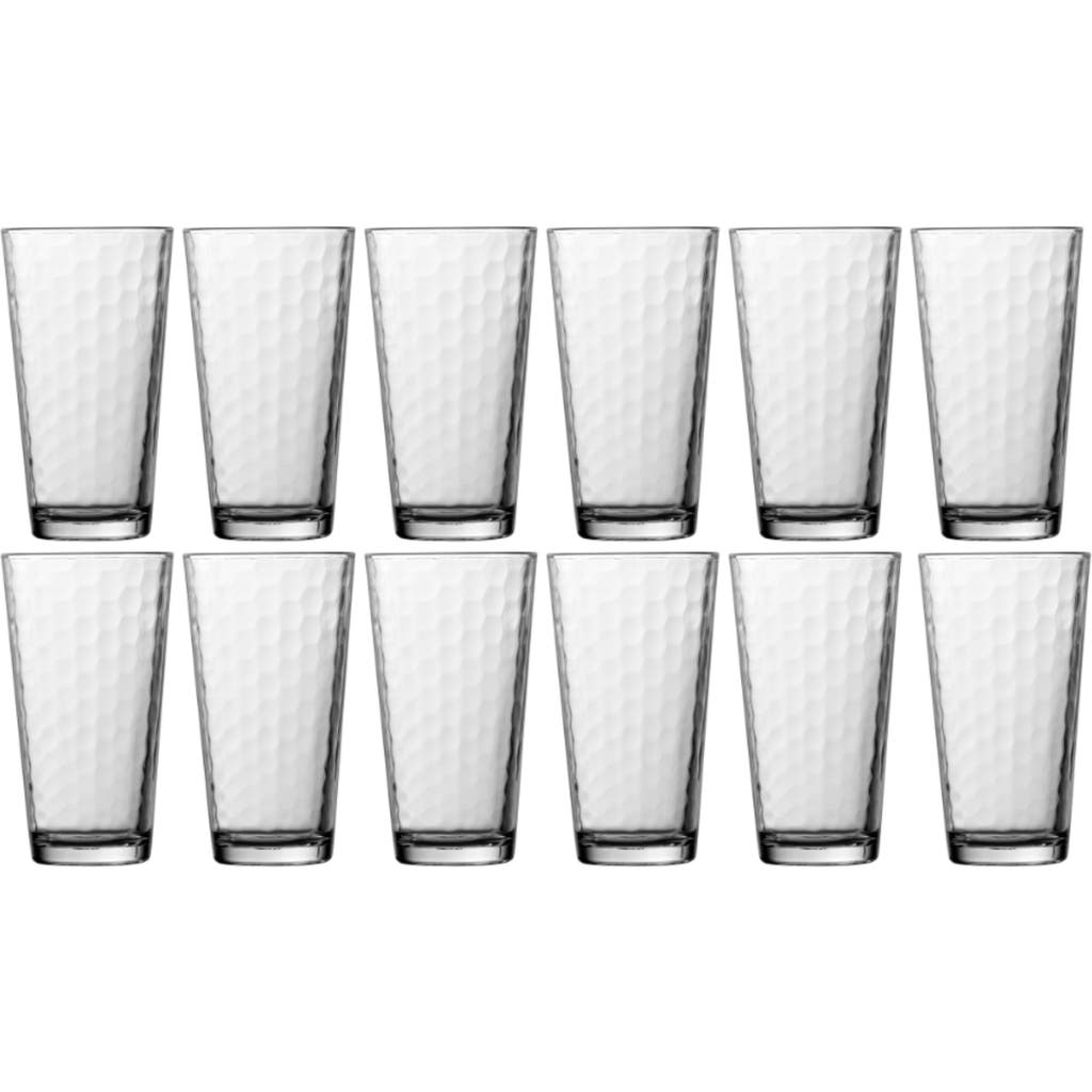 Fortessa Ornamento Favo Set Of 12 Mixing Glasses In Clear