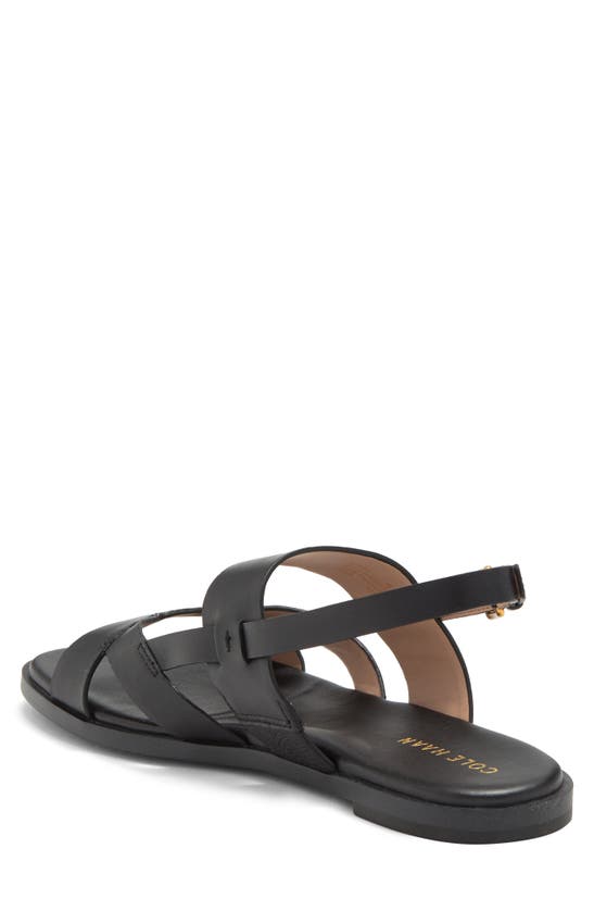 Shop Cole Haan Fawn Slingback Sandal In Black Leather