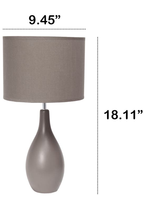 Shop Lalia Home Dewdrop Table Lamp In Gray