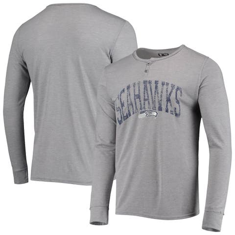 Philadelphia Eagles Concepts Sport Ledger Raglan Long Sleeve Henley T-Shirt  - Heather Gray