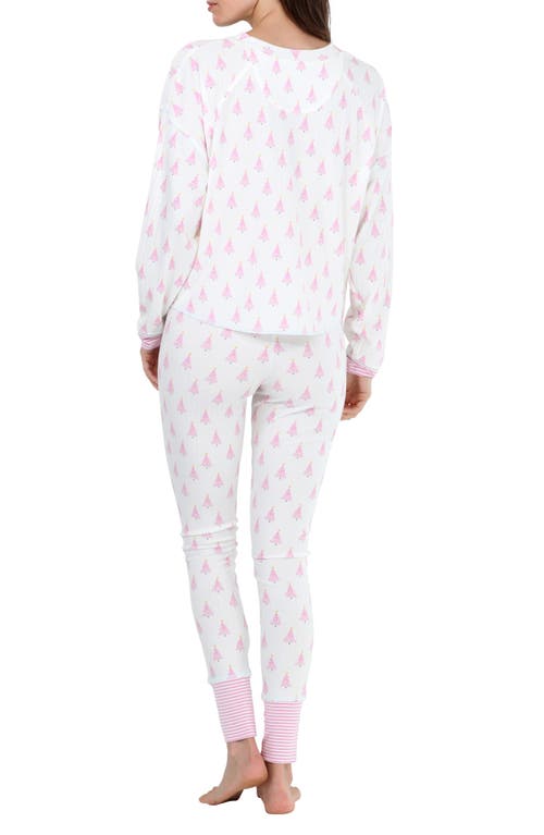 Shop Honeydew Cuddle Crew Pajamas In Ivory Trees