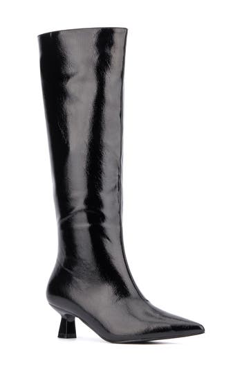 Olivia Miller Mars Knee High Boot In Black