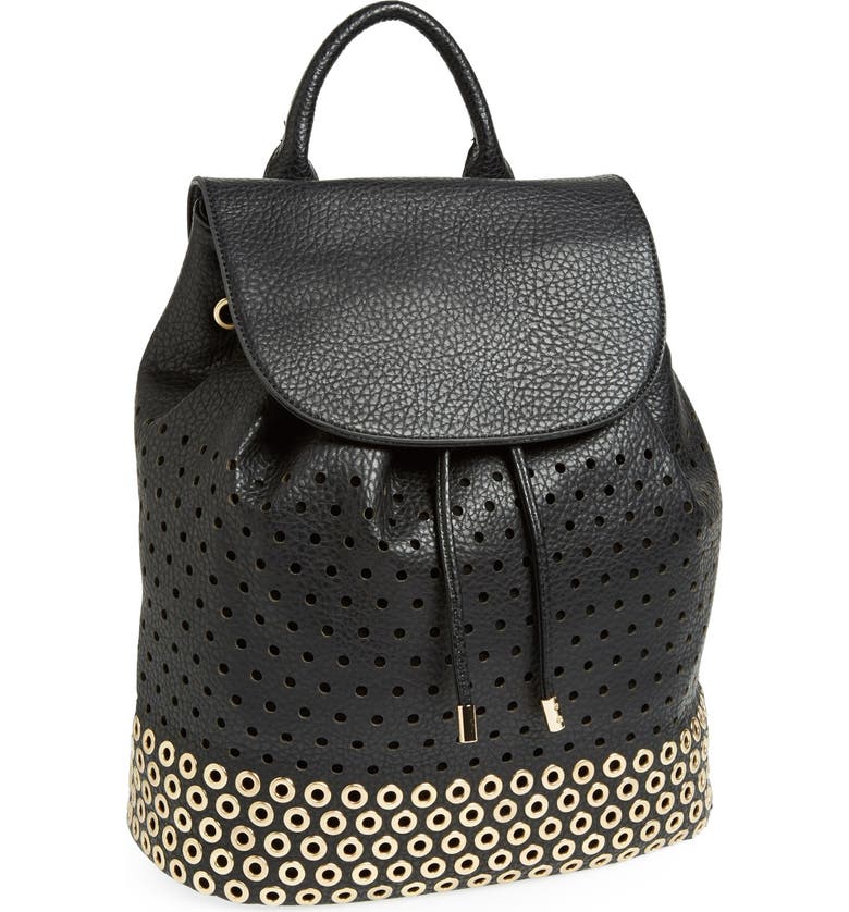 Expressions Nyc Perforated Faux Leather Backpack Nordstrom Expressions Nyc Perforated Faux Leather