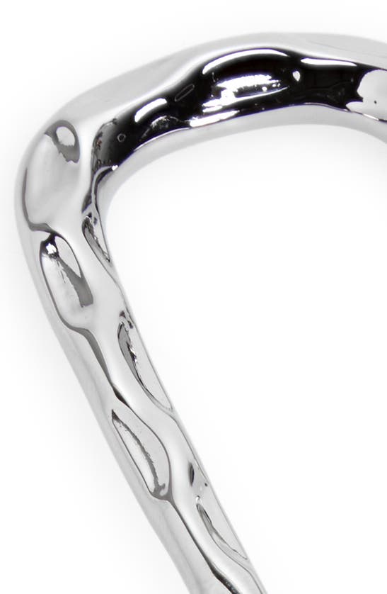 Machete Wavy French Hair Pin In Silver