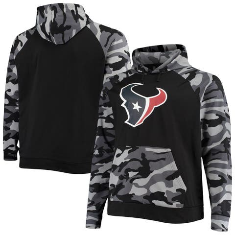 Chicago Bears FOCO Camo Raglan Pullover Hoodie - Black