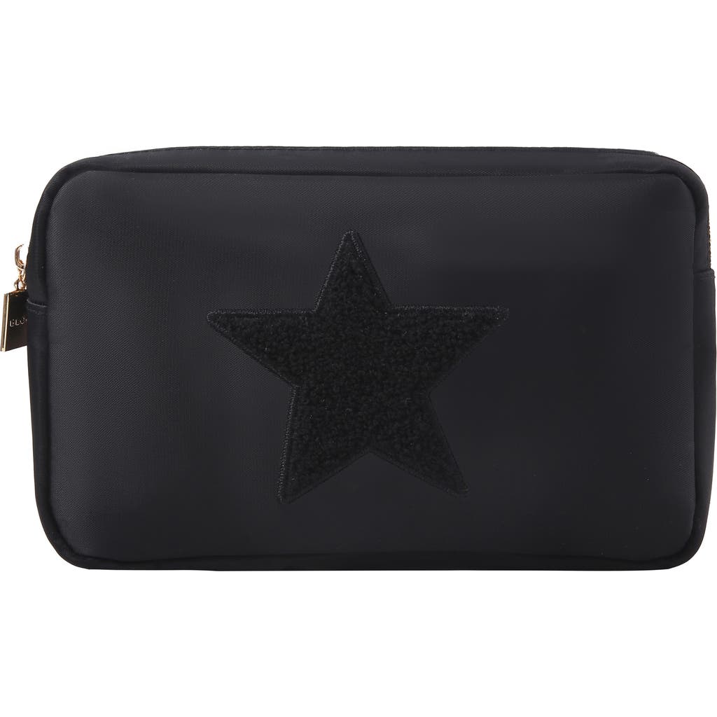 Bloc Bags Medium Star Cosmetics Bag In Black/black