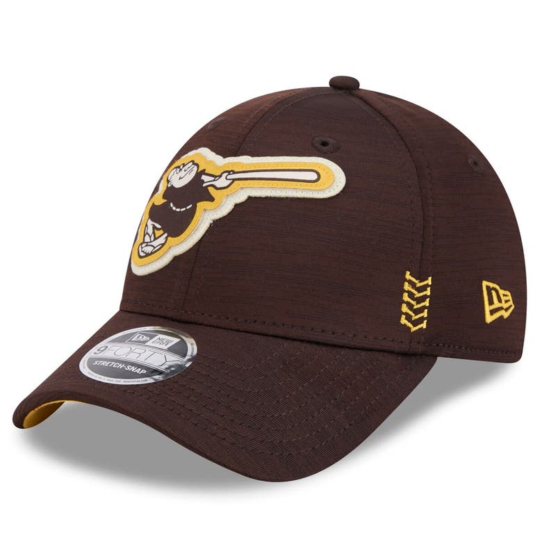 Shop New Era Brown San Diego Padres 2024 Clubhouse 9forty Adjustable Hat