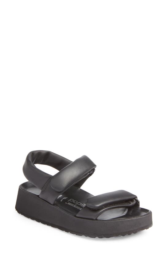 Birkenstock Sandals Open Toe Textured Sole In Black