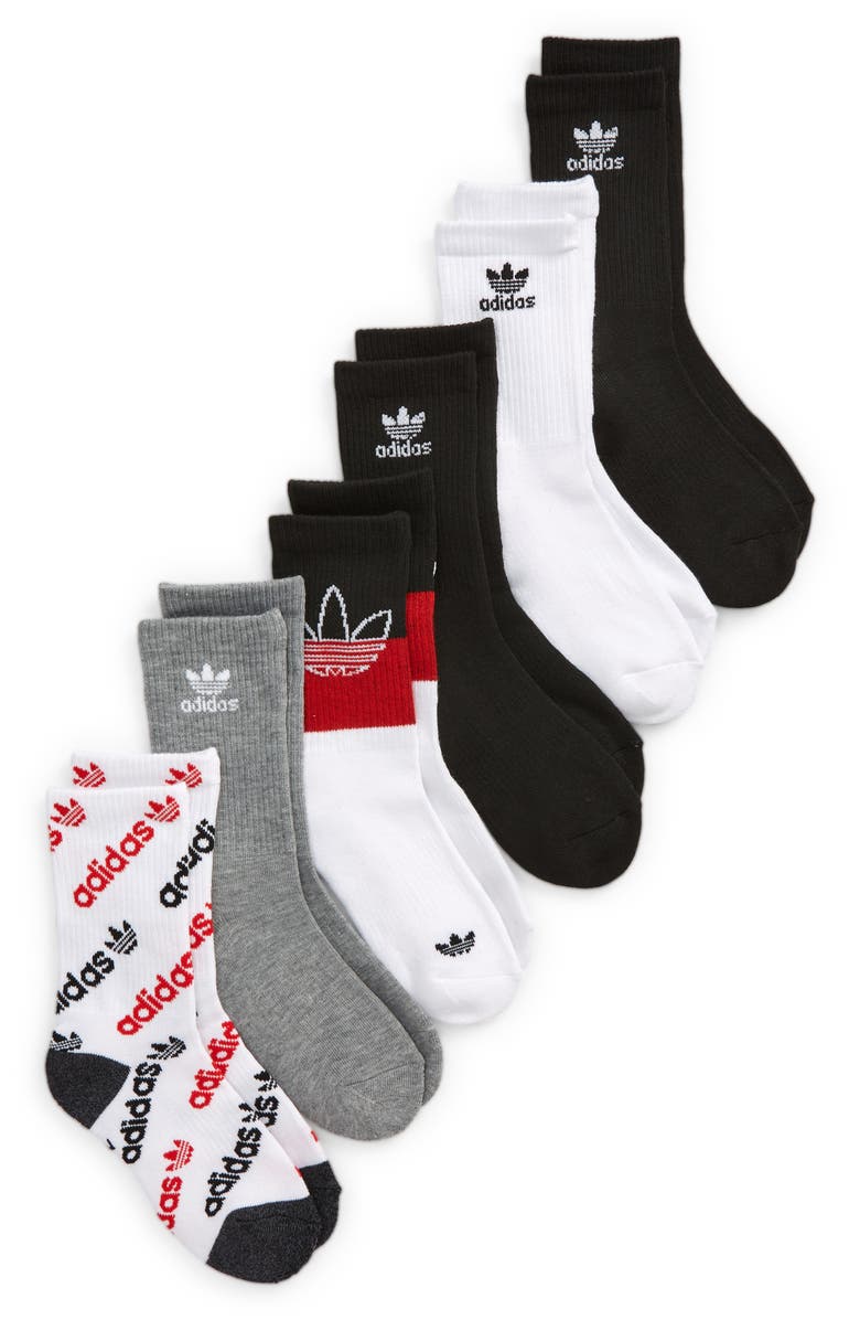 adidas Kids' Assorted 6-Pack Athletic Socks | Nordstrom