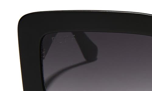 Diff 53mm Rectangle Sunglasses In Matte Black