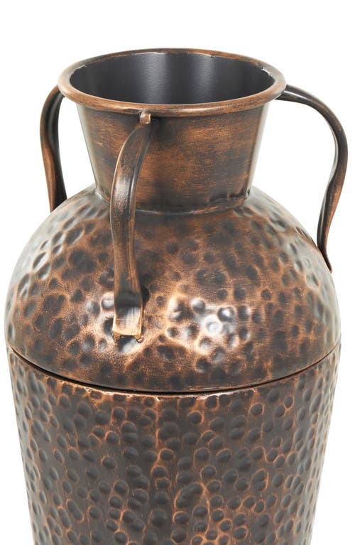 Sonoma Sage Home Set Of 3 Assorted Metal Vases In Copper