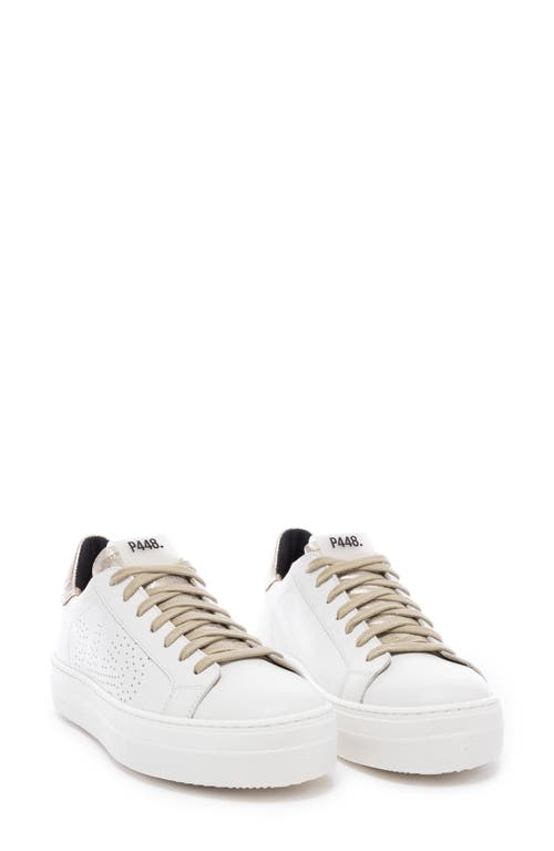 P448 Thea Platform Sneaker In Latte/fix